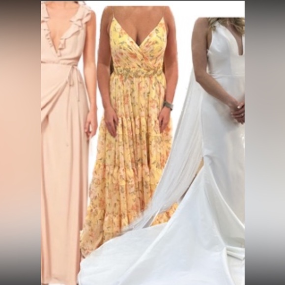 Mac Duggal Floral Tiered Gown - Picture 2 of 6